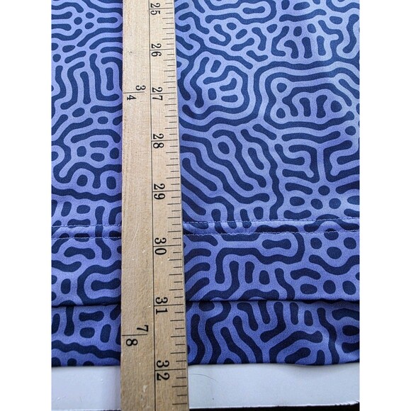 Inward Half Polo Shirt Mens XL Blue Golf Performance All Over Bear Print Wicking - Picture 4 of 5